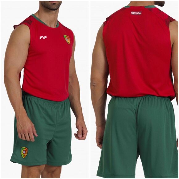 Força Portugal Game Tank Top Men’s XXS Fúttbol Soccer Jersey Red White Shirt - Picture 1 of 11
